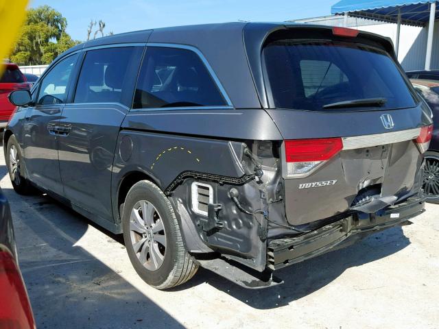 5FNRL5H61EB127949 - 2014 HONDA ODYSSEY EX GRAY photo 3