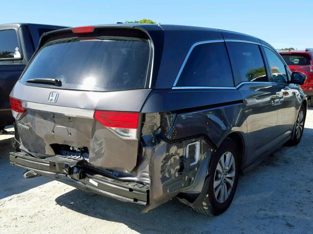 5FNRL5H61EB127949 - 2014 HONDA ODYSSEY EX GRAY photo 4