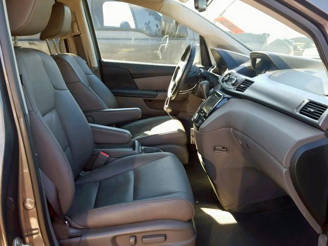 5FNRL5H61EB127949 - 2014 HONDA ODYSSEY EX GRAY photo 5