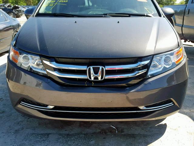 5FNRL5H61EB127949 - 2014 HONDA ODYSSEY EX GRAY photo 7