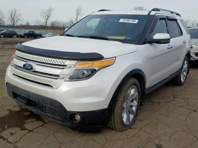 1FMHK8F89CGA12552 - 2012 FORD EXPLORER L WHITE photo 2