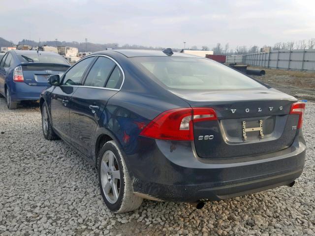 YV1622FS6C2127508 - 2012 VOLVO S60 T5 GRAY photo 3