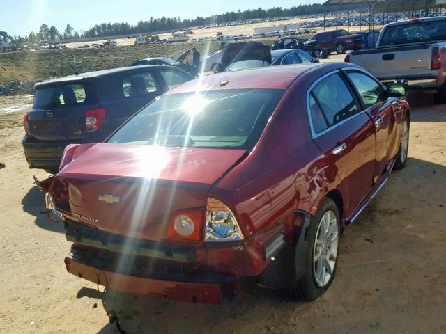 1G1ZE5EB8AF157296 - 2010 CHEVROLET MALIBU LTZ MAROON photo 4