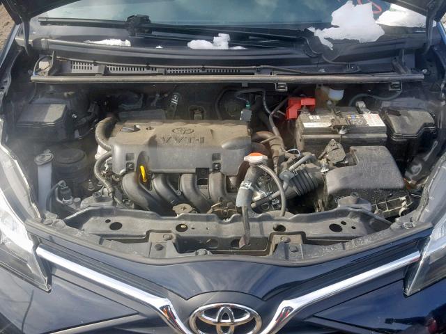 VNKKTUD36HA078162 - 2017 TOYOTA YARIS L BLACK photo 7