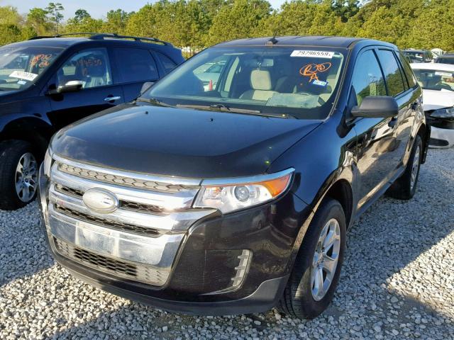 2FMDK4GC9DBE26773 - 2013 FORD EDGE SE CHARCOAL photo 2