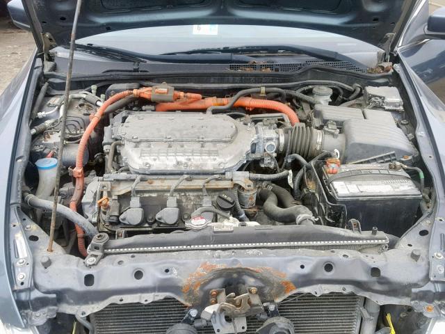 JHMCN36485C003307 - 2005 HONDA ACCORD HYB BLUE photo 7