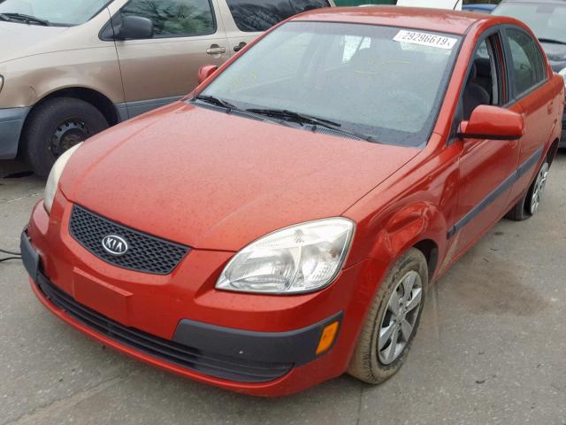 KNADE223196477484 - 2009 KIA RIO BASE RED photo 2