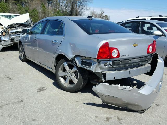 1G1ZC5E0XCF163477 - 2012 CHEVROLET MALIBU 1LT 银色 照片 3