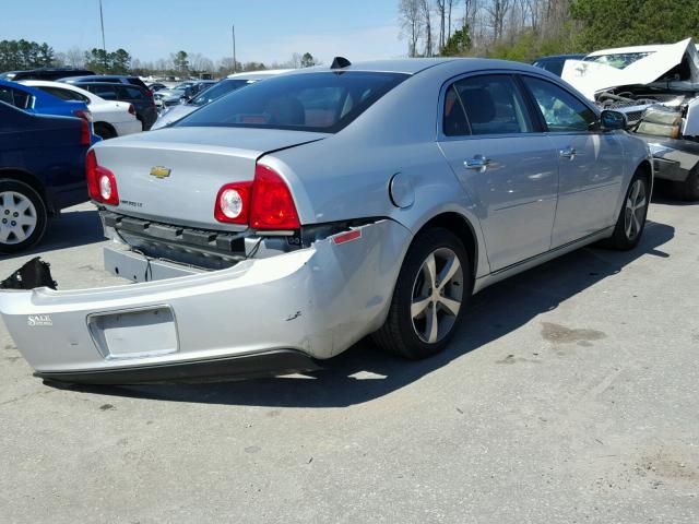 1G1ZC5E0XCF163477 - 2012 CHEVROLET MALIBU 1LT 银色 照片 4