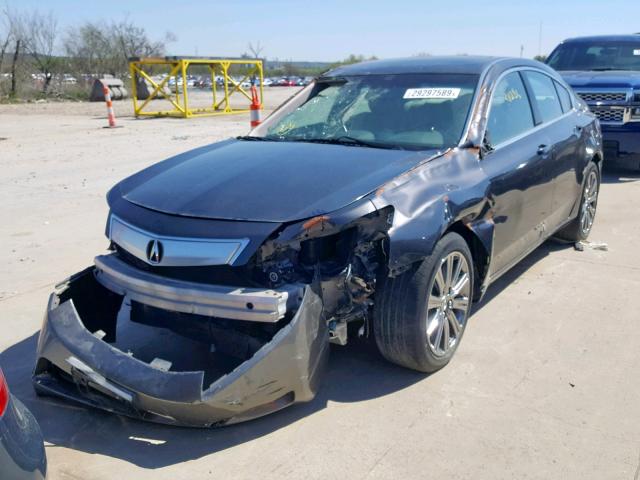 19UUA8F38EA007635 - 2014 ACURA TL SE CHARCOAL photo 2