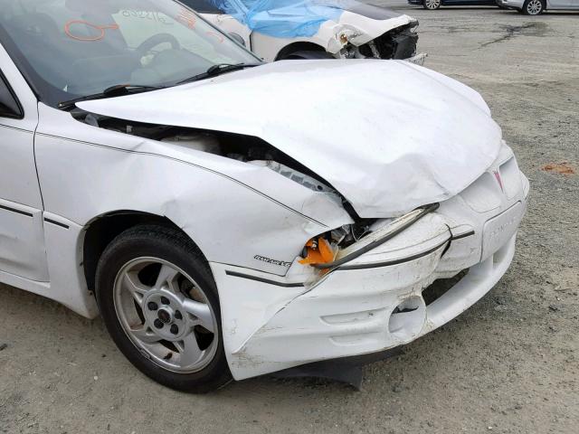 1G2NW52E74C221095 - 2004 PONTIAC GRAND AM G WHITE photo 9