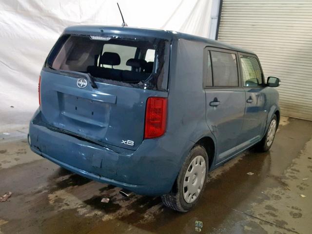 JTLKE50EX81030023 - 2008 TOYOTA SCION XB BLUE photo 4