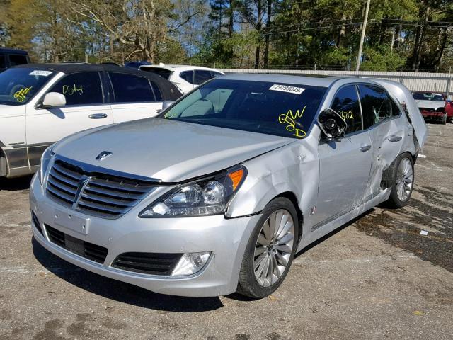 KMHGH4JH8GU101031 - 2016 HYUNDAI EQUUS SIGN SILVER photo 2