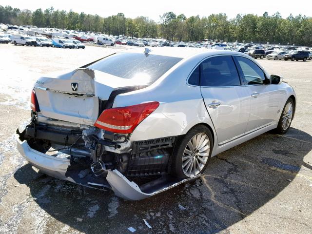 KMHGH4JH8GU101031 - 2016 HYUNDAI EQUUS SIGN SILVER photo 4