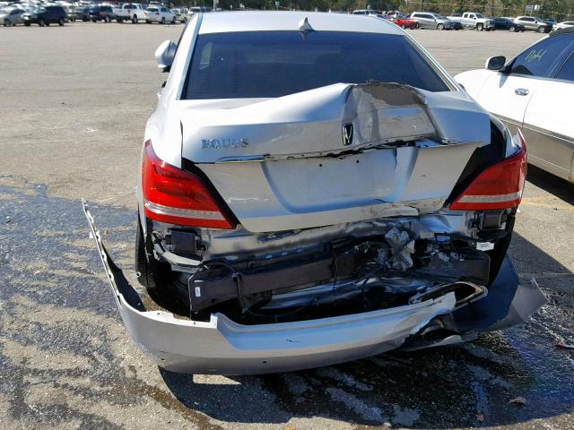 KMHGH4JH8GU101031 - 2016 HYUNDAI EQUUS SIGN SILVER photo 9