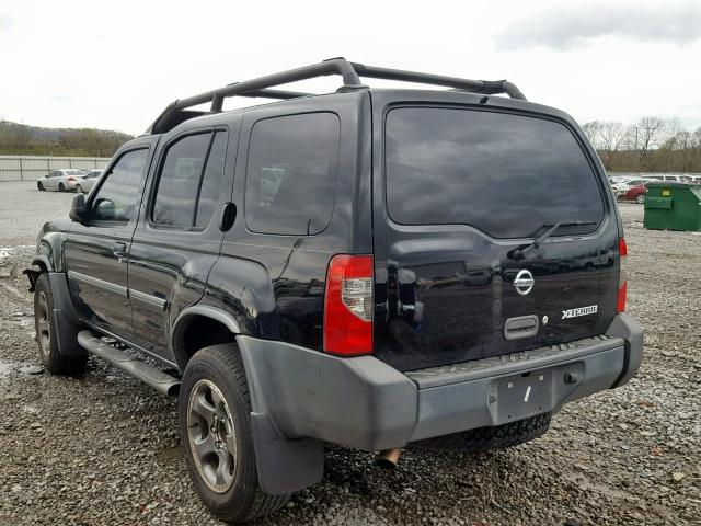 5N1MD28T54C607799 - 2004 NISSAN XTERRA SE BLACK photo 3