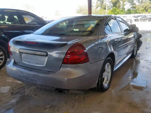2G2WP552181144710 - 2008 PONTIAC GRAND PRIX GRAY photo 4