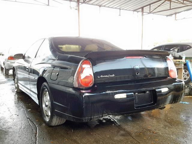 2G1WW12E849281444 - 2004 CHEVROLET MONTE CARL 黑色 照片 3