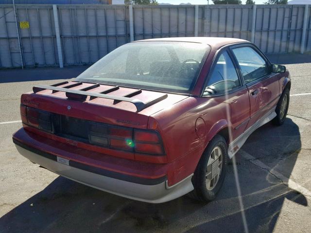 1G1JF11W9J7217723 - 1988 CHEVROLET CAVALIER Z RED photo 4