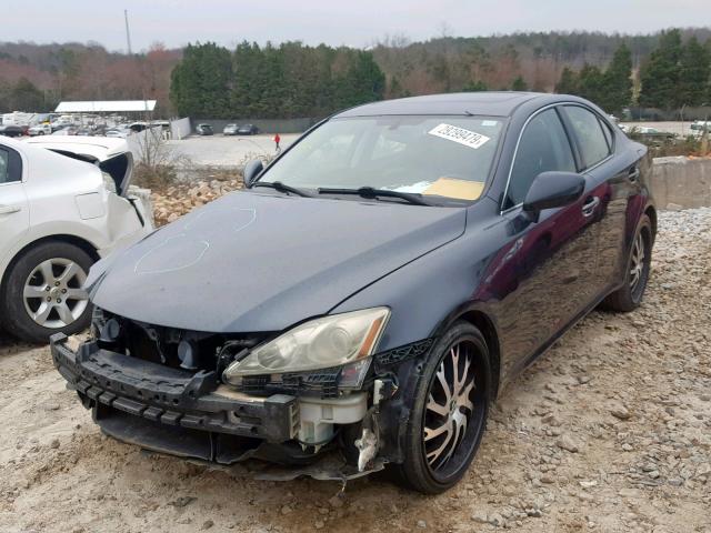 JTHCK262672012453 - 2007 LEXUS IS 250 GRAY photo 2