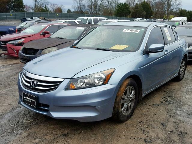 1HGCP2F4XCA119950 - 2012 HONDA ACCORD LXP BLUE photo 2