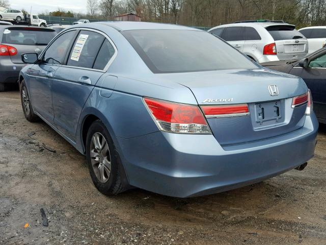 1HGCP2F4XCA119950 - 2012 HONDA ACCORD LXP BLUE photo 3