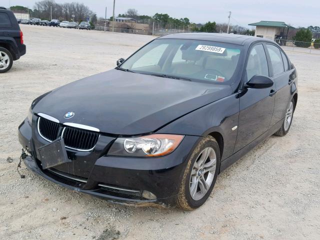 WBAVC535X8FZ84250 - 2008 BMW 328 I SULE BLACK photo 2