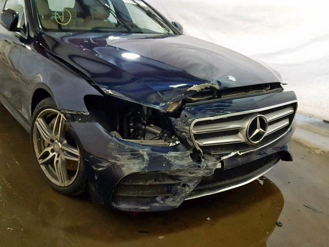 WDDZF4KBXHA102848 - 2017 MERCEDES-BENZ E 300 4MAT BLUE photo 9