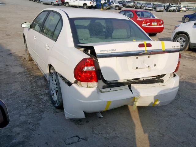 1G1ZS58NX8F149032 - 2008 CHEVROLET MALIBU LS WHITE photo 3