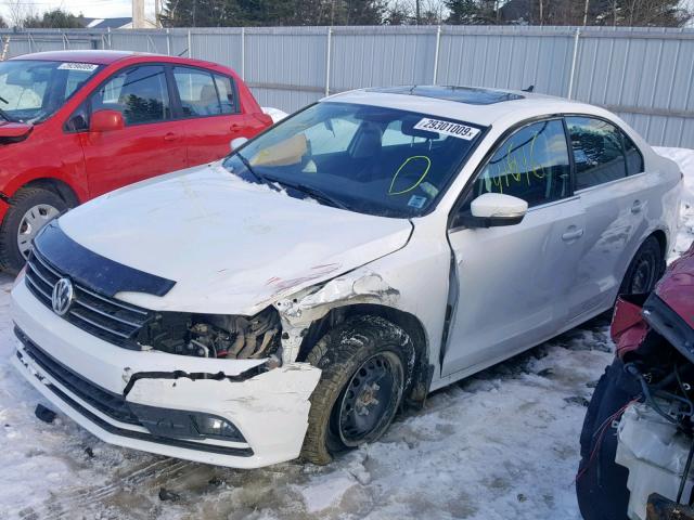 3VWDA7AJ7FM284776 - 2015 VOLKSWAGEN JETTA TDI WHITE photo 2