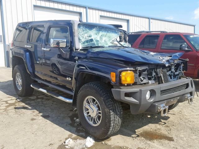 5GTDN13E878130483 - 2007 HUMMER H3 BLUE photo 1