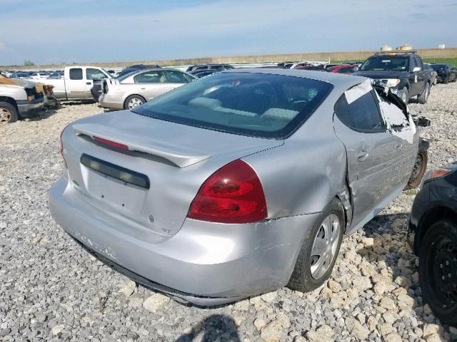 2G2WP522841370905 - 2004 PONTIAC GRAND PRIX SILVER photo 4