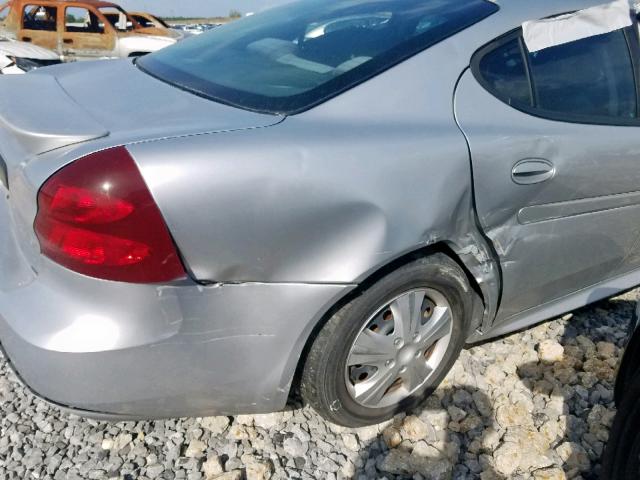 2G2WP522841370905 - 2004 PONTIAC GRAND PRIX SILVER photo 9