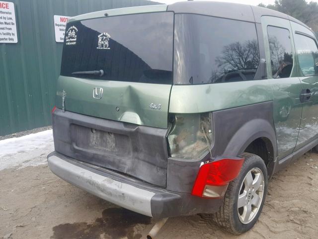 5J6YH28594L005977 - 2004 HONDA ELEMENT EX GREEN photo 9