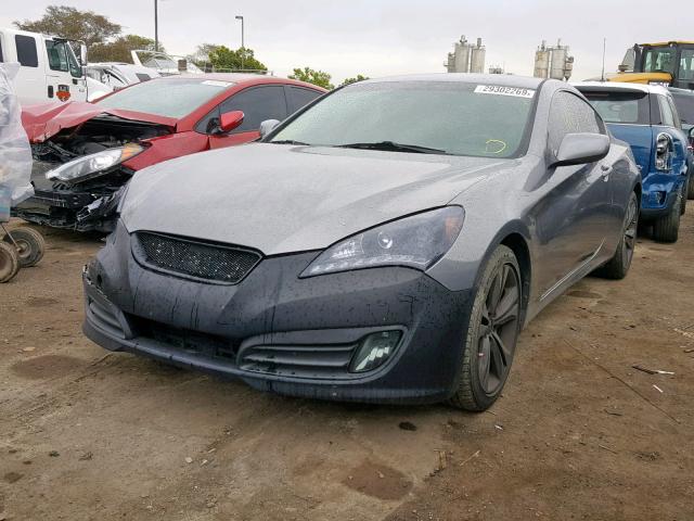 KMHHT6KD8BU046728 - 2011 HYUNDAI GENESIS CO GRAY photo 2