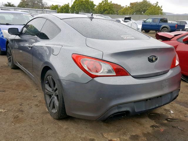 KMHHT6KD8BU046728 - 2011 HYUNDAI GENESIS CO GRAY photo 3