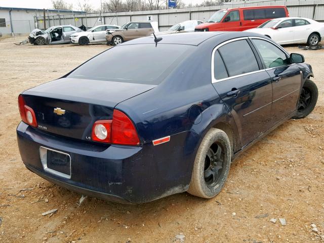 1G1ZG57B48F163551 - 2008 CHEVROLET MALIBU LS BLUE photo 4