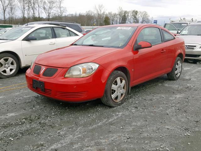 1G2AS18H597125857 - 2009 PONTIAC G5 RED photo 2