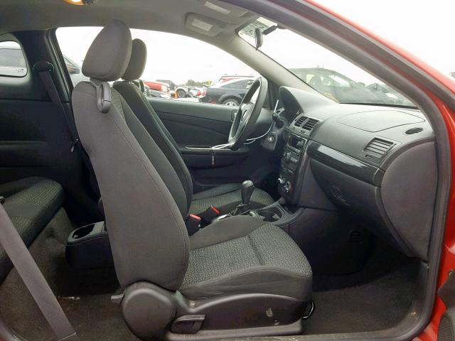 1G2AS18H597125857 - 2009 PONTIAC G5 RED photo 5