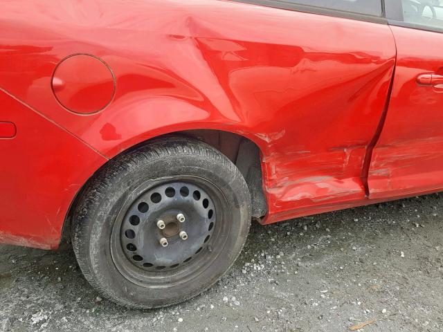 1G2AS18H597125857 - 2009 PONTIAC G5 RED photo 9