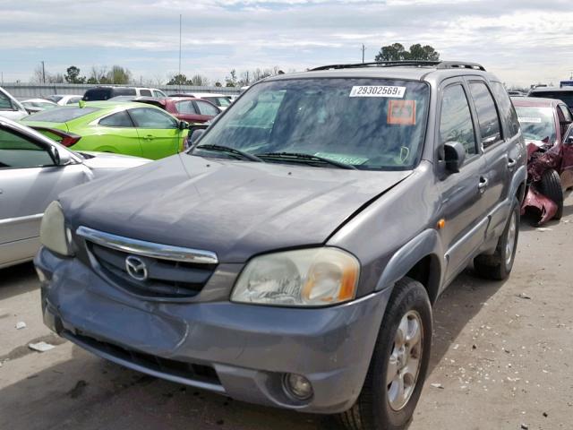 4F2CU08172KM52310 - 2002 MAZDA TRIBUTE LX CHARCOAL photo 2