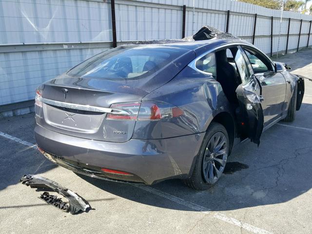 5YJSA1E24JF297721 - 2018 TESLA MODEL S CHARCOAL photo 4