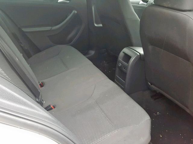 3VW2K7AJ2EM366451 - 2014 VOLKSWAGEN JETTA BASE WHITE photo 6