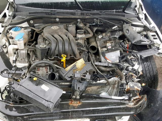3VW2K7AJ2EM366451 - 2014 VOLKSWAGEN JETTA BASE WHITE photo 7