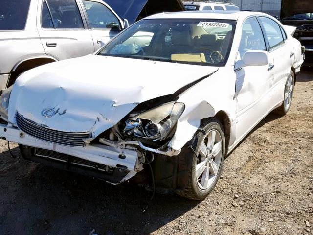 JTHBA30G955062817 - 2005 LEXUS ES 330 WHITE photo 2