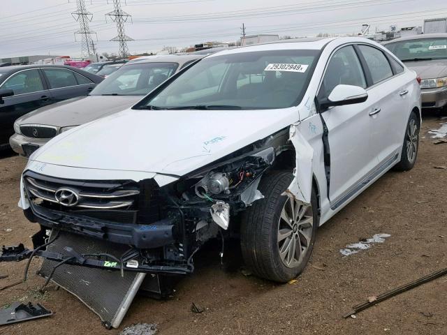 5NPE34AF8HH509324 - 2017 HYUNDAI SONATA SPO WHITE photo 2