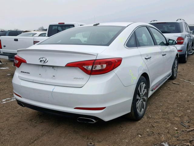 5NPE34AF8HH509324 - 2017 HYUNDAI SONATA SPO WHITE photo 4