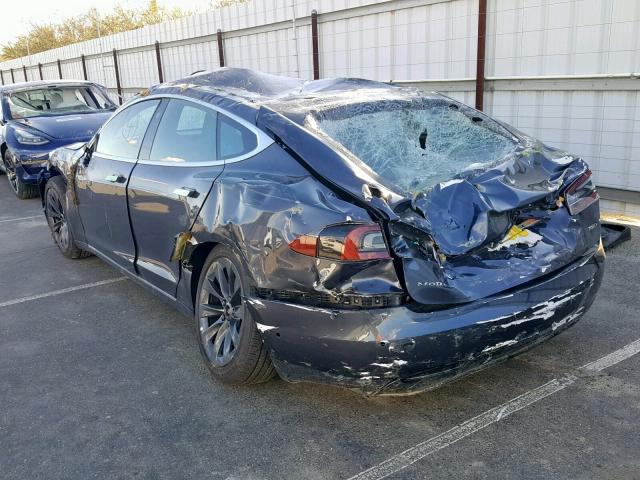 5YJSA1E20JF297778 - 2018 TESLA MODEL S فحمي صورة 3