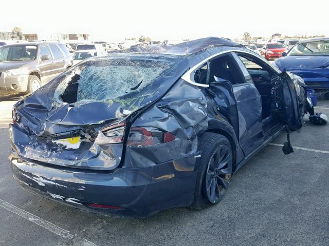 5YJSA1E20JF297778 - 2018 TESLA MODEL S فحمي صورة 4