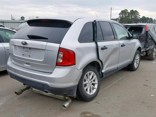 2FMDK3GC6DBC44216 - 2013 FORD EDGE SE SILVER photo 4